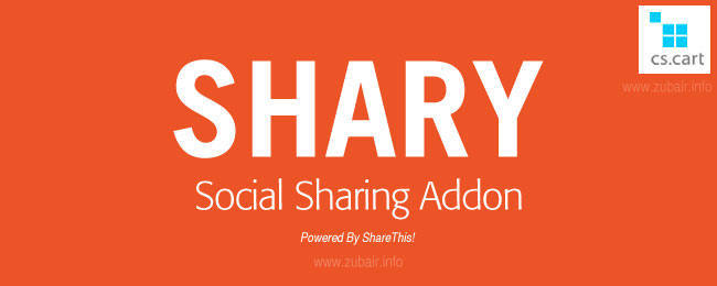 SHARY - Social Media Sharing Addon for CS CART